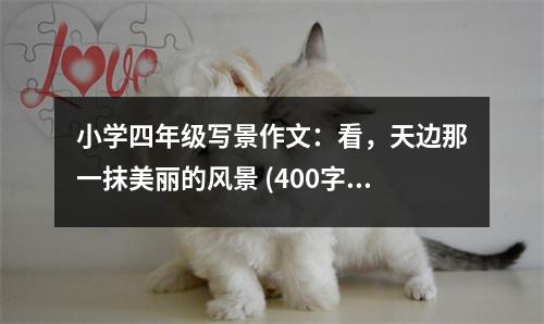 小學(xué)四年級(jí)寫(xiě)景作文：看，天邊那一抹美麗的風(fēng)景 (400字)
