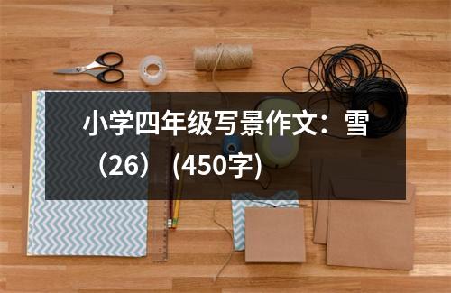 小學(xué)四年級(jí)寫景作文：雪（26） (450字)