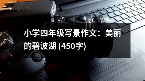 小學(xué)四年級寫景作文：美麗的碧波湖 (450字)