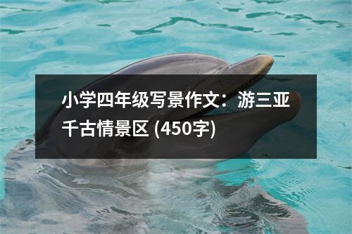 小學(xué)四年級寫景作文：游三亞千古情景區(qū) (450字)