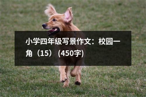 小學(xué)四年級寫景作文：校園一角（15） (450字)