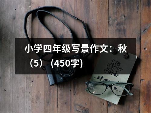 小學(xué)四年級寫景作文：秋（5） (450字)
