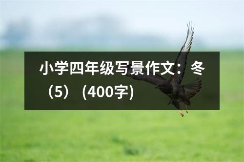 小學(xué)四年級寫景作文：冬（5） (400字)