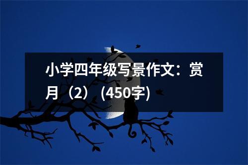 小學(xué)四年級(jí)寫景作文：賞月（2） (450字)