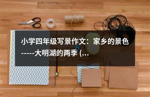 小學(xué)四年級寫景作文：家鄉(xiāng)的景色-----大明湖的兩季 (450字)