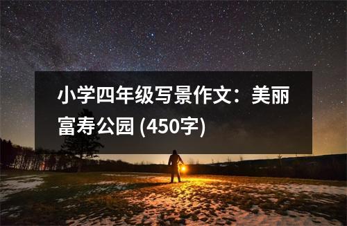 小學(xué)四年級寫景作文：美麗富壽公園 (450字)