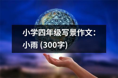 小學(xué)四年級寫景作文：小雨 (300字)
