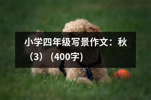 小學(xué)四年級寫景作文：秋（3） (400字)