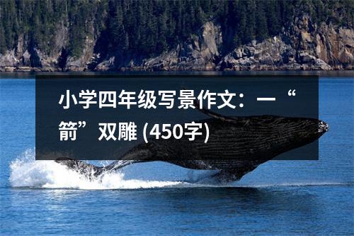 小學(xué)四年級(jí)寫(xiě)景作文：一“箭”雙雕 (450字)