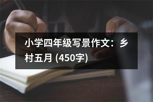 小學(xué)四年級寫景作文：鄉(xiāng)村五月 (450字)