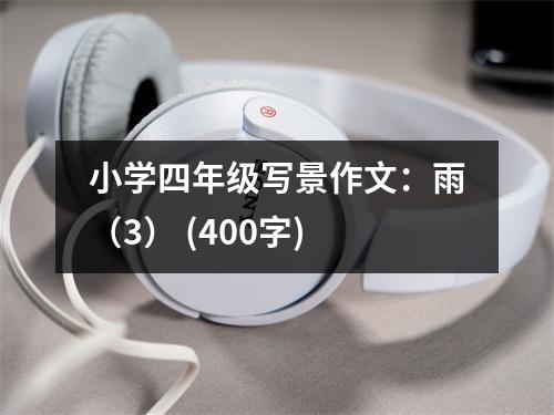 小學(xué)四年級(jí)寫景作文：雨（3） (400字)