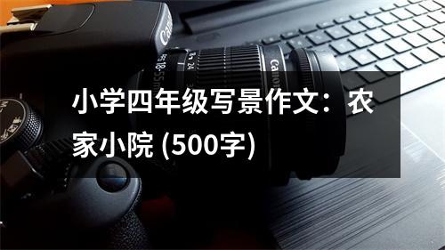 小學(xué)四年級(jí)寫(xiě)景作文：農(nóng)家小院 (500字)