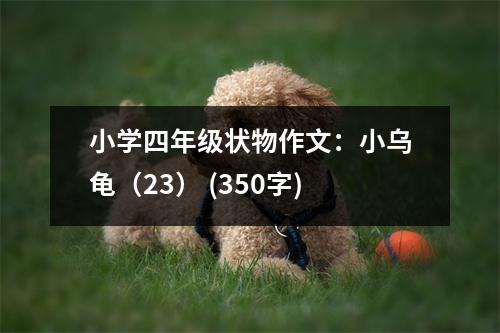 小學(xué)四年級狀物作文：小烏龜（23） (350字)