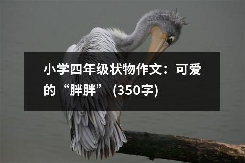 小學(xué)四年級(jí)狀物作文：可愛(ài)的“胖胖” (350字)