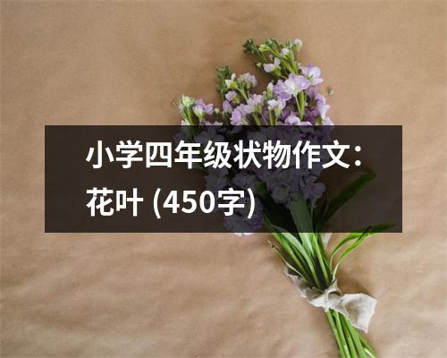 小學四年級狀物作文：花葉 (450字)