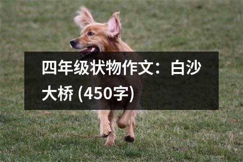 四年級(jí)狀物作文：白沙大橋 (450字)