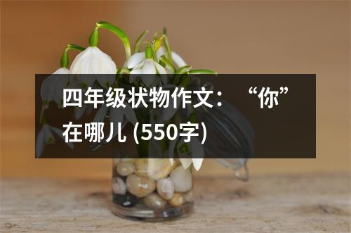 四年級狀物作文：“你”在哪兒 (550字)