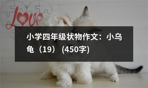 小學(xué)四年級(jí)狀物作文：小烏龜（19） (450字)