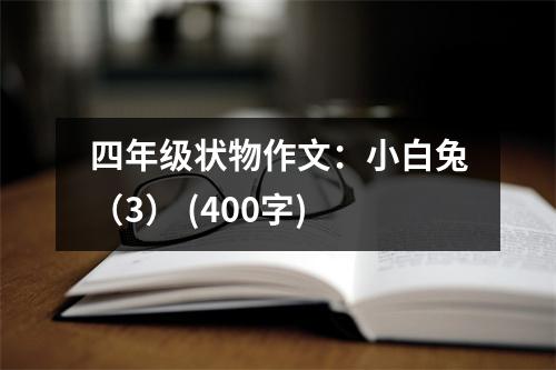 四年級狀物作文：小白兔（3） (400字)