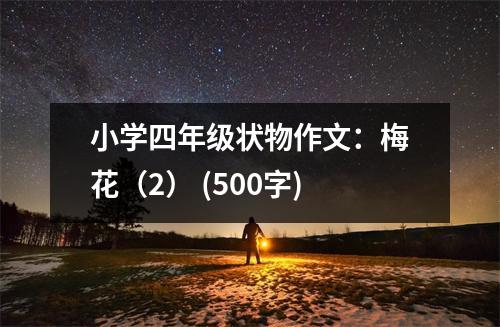 小學(xué)四年級狀物作文：梅花（2） (500字)