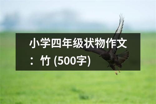 小學(xué)四年級(jí)狀物作文：竹 (500字)