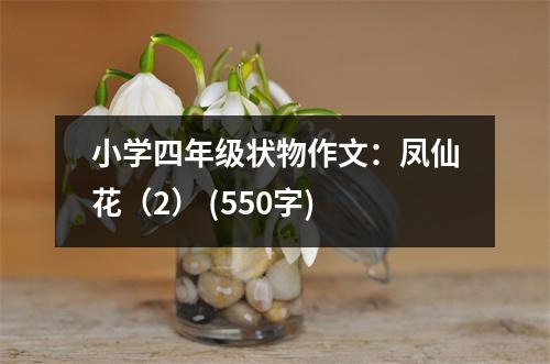 小學四年級狀物作文：鳳仙花（2） (550字)