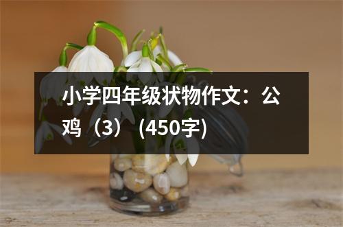 小學四年級狀物作文：公雞（3） (450字)