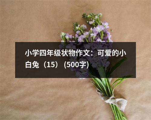 小學(xué)四年級(jí)狀物作文：可愛(ài)的小白兔（15） (500字)
