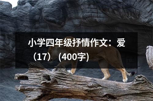 小學(xué)四年級抒情作文：愛（17） (400字)