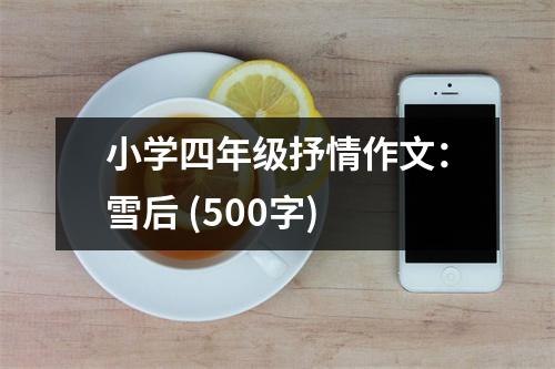 小學四年級抒情作文：雪后 (500字)