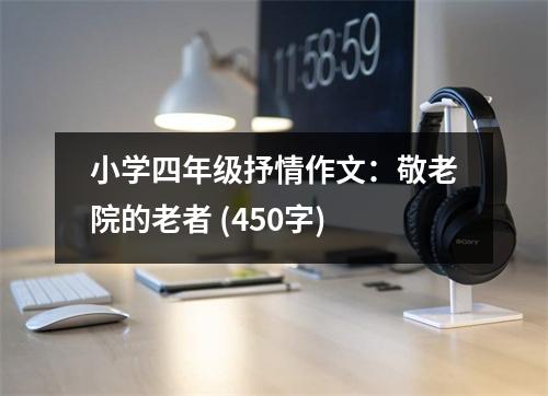 小學(xué)四年級抒情作文：敬老院的老者 (450字)