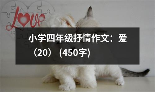 小學(xué)四年級抒情作文：愛（20） (450字)
