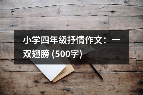 小學(xué)四年級抒情作文：一雙翅膀 (500字)