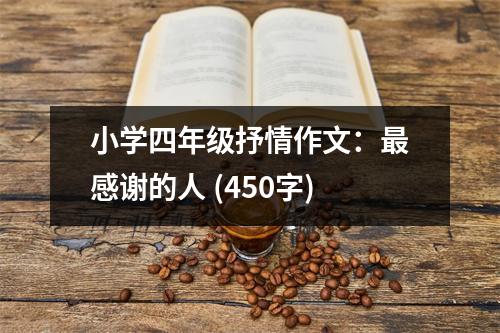 小學(xué)四年級(jí)抒情作文：最感謝的人 (450字)