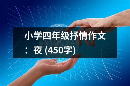 小學(xué)四年級抒情作文：夜 (450字)