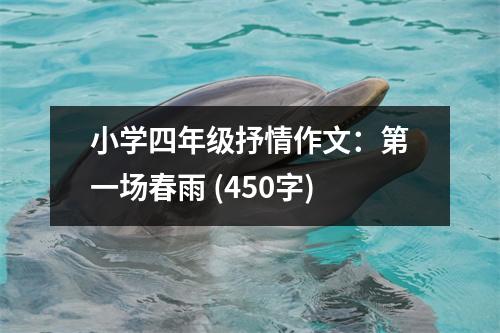 小學(xué)四年級(jí)抒情作文：第一場(chǎng)春雨 (450字)