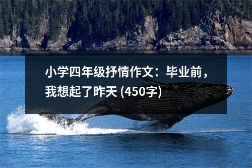 小學(xué)四年級(jí)抒情作文：畢業(yè)前，我想起了昨天 (450字)