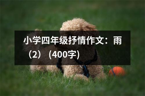 小學(xué)四年級抒情作文：雨（2） (400字)