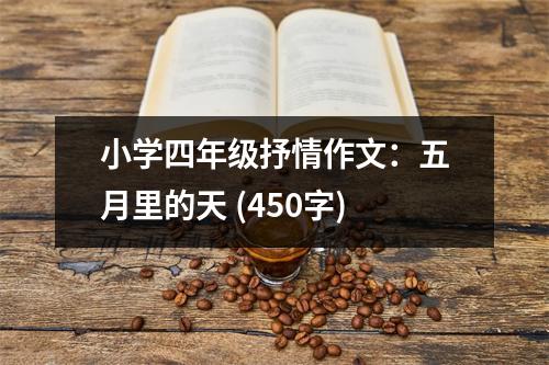 小學(xué)四年級抒情作文：五月里的天 (450字)