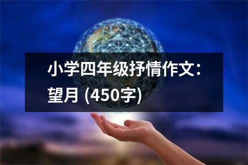 小學(xué)四年級(jí)抒情作文：望月 (450字)