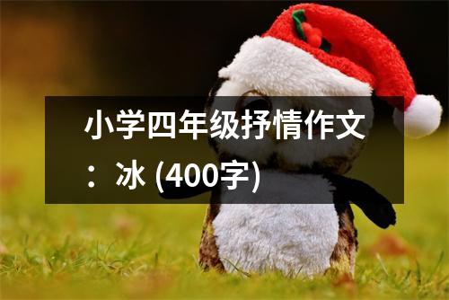 小學(xué)四年級(jí)抒情作文：冰 (400字)