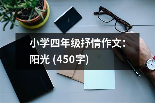 小學(xué)四年級抒情作文：陽光 (450字)