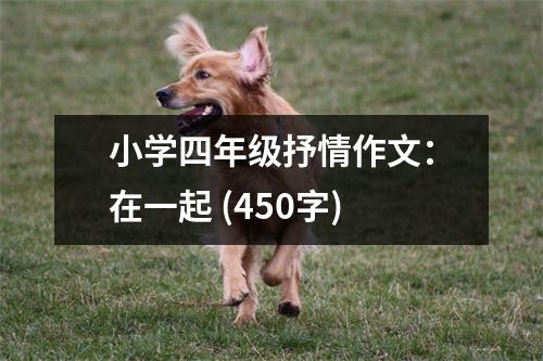 小學四年級抒情作文：在一起 (450字)