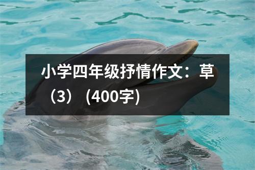 小學(xué)四年級抒情作文：草（3） (400字)