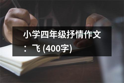 小學(xué)四年級抒情作文：飛 (400字)