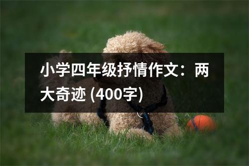 小學四年級抒情作文：兩大奇跡 (400字)