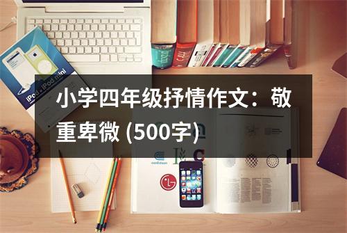 小學四年級抒情作文：敬重卑微 (500字)