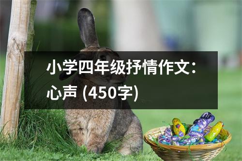 小學(xué)四年級抒情作文：心聲 (450字)