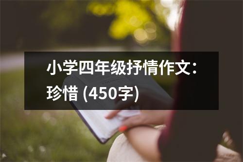 小學(xué)四年級(jí)抒情作文：珍惜 (450字)