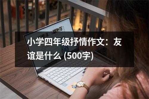 小學(xué)四年級(jí)抒情作文：友誼是什么 (500字)